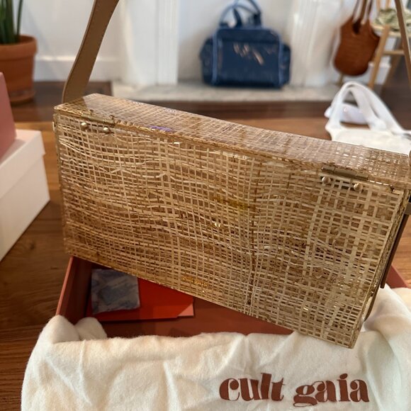 Brand new Cult Gaia bag Arezoo Acrylic straw purse - Picture 3 of 5